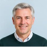 AI-generated illustrative portrait, not a customer